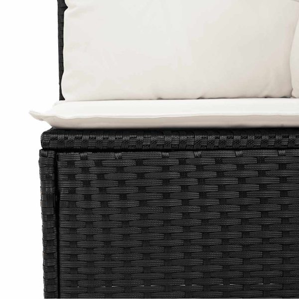 Loungeset Met Kussens Poly Rattan - Afbeelding 12