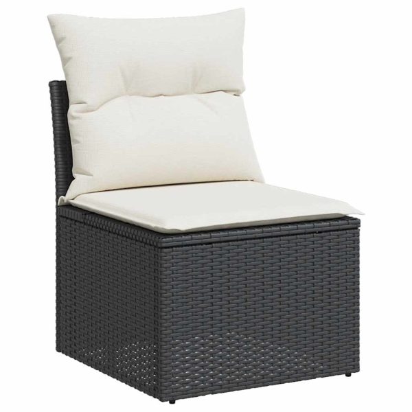 Loungeset Met Kussens Poly Rattan - Afbeelding 3