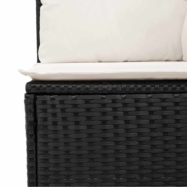 Loungeset Met Kussens Poly Rattan - Afbeelding 11