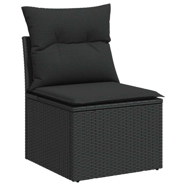 4-Delige Loungeset Met Kussens Poly Rattan - Afbeelding 3