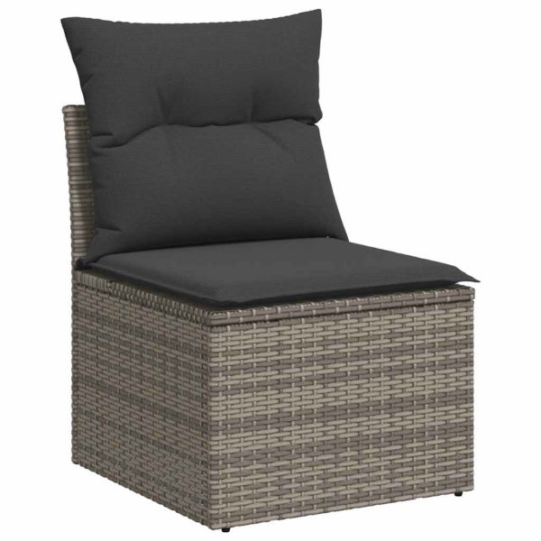 Loungeset Met Kussens Poly Rattan - Afbeelding 3