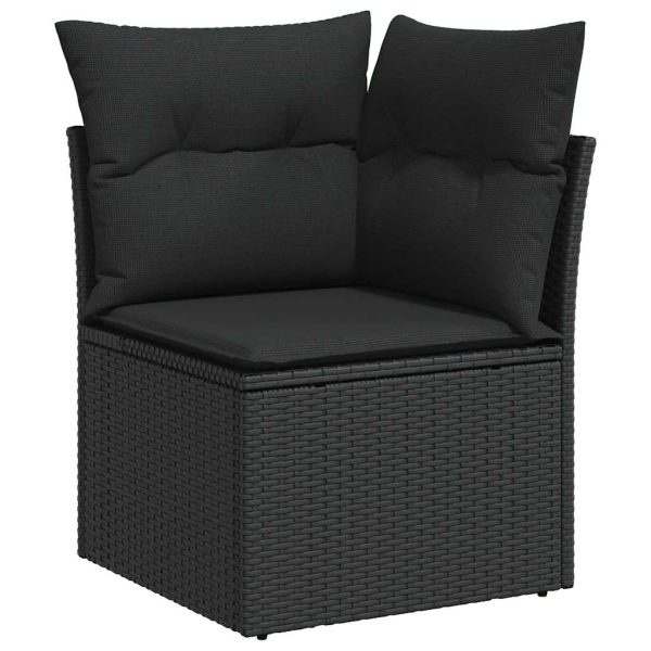 Loungeset Met Kussens Poly Rattan - Afbeelding 5