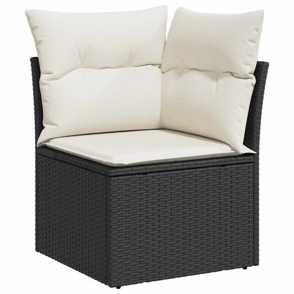 Loungeset Met Kussens Poly Rattan - Afbeelding 5