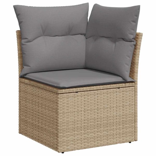 Loungeset Met Kussens Poly Rattan - Afbeelding 5