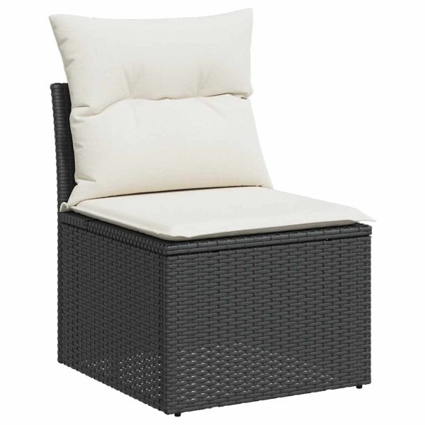 Loungeset Met Kussens Poly Rattan - Afbeelding 4