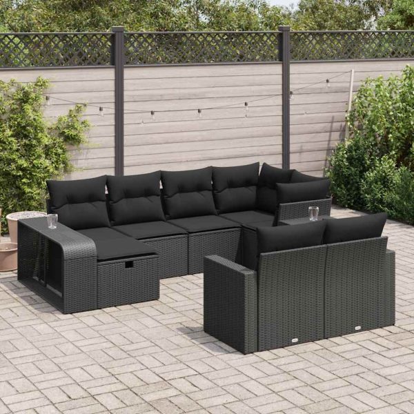 11-Delige Loungeset Met Kussens Poly Rattan - Afbeelding 17