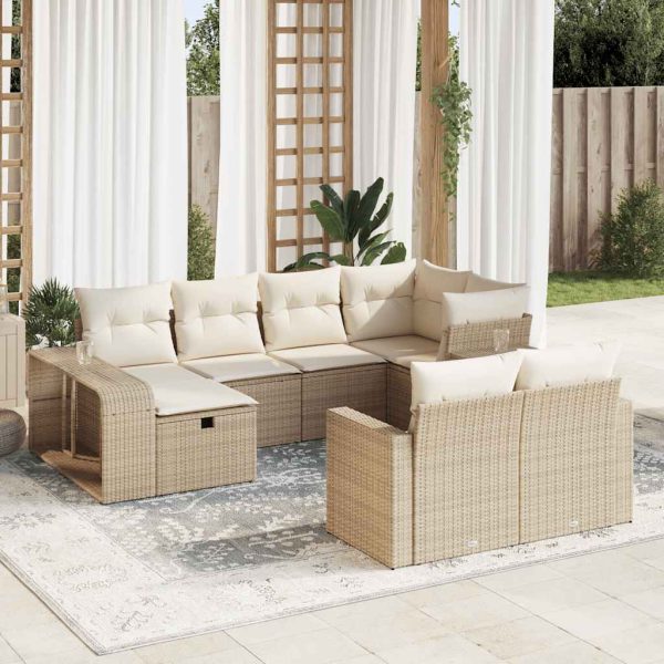 11-Delige Loungeset Met Kussens Poly Rattan - Afbeelding 13