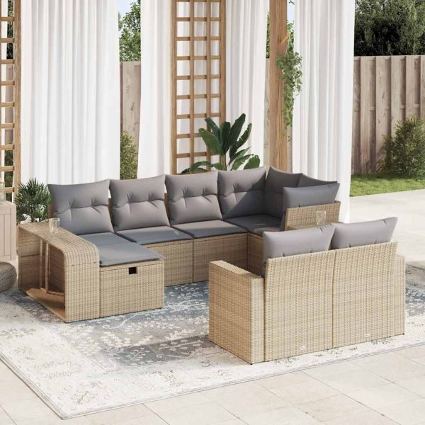 11-Delige Loungeset Met Kussens Poly Rattan - Afbeelding 14