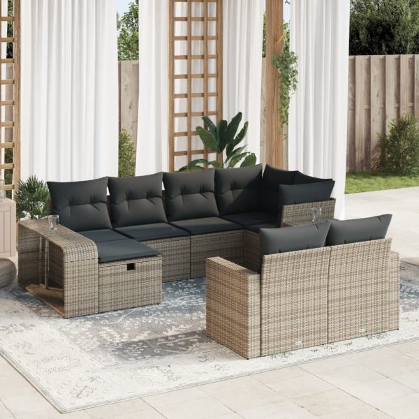 11-Delige Loungeset Met Kussens Poly Rattan - Afbeelding 16