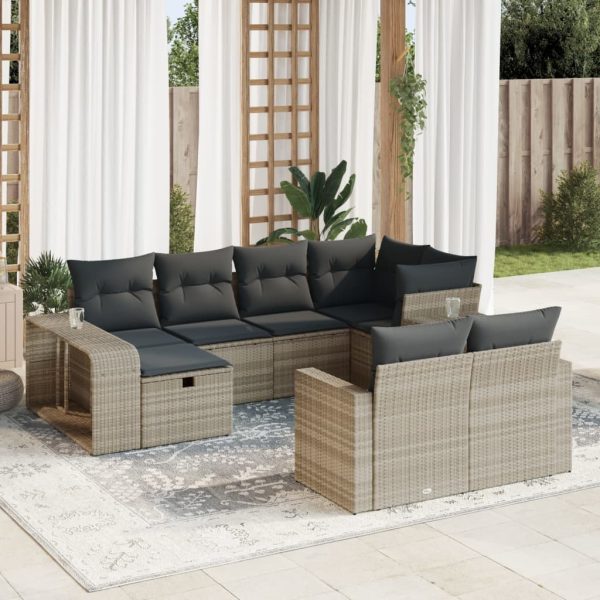 11-Delige Loungeset Met Kussens Poly Rattan - Afbeelding 15