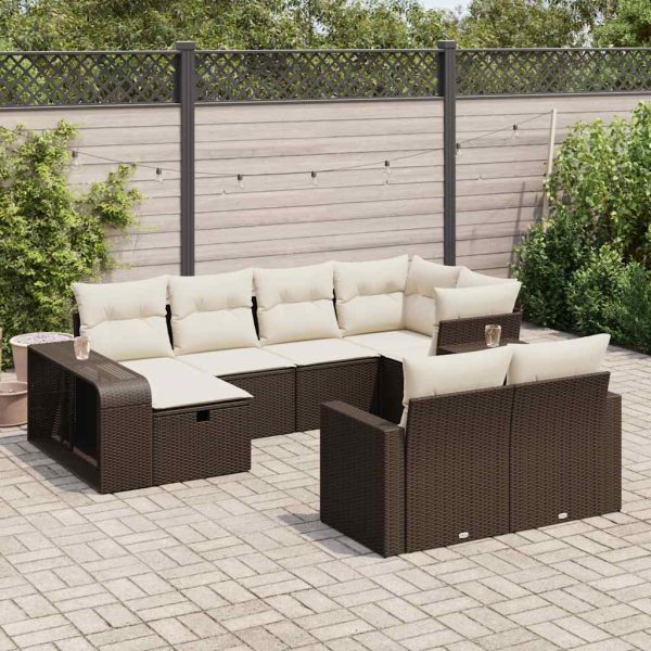 11-Delige Loungeset Met Kussens Poly Rattan - Afbeelding 18