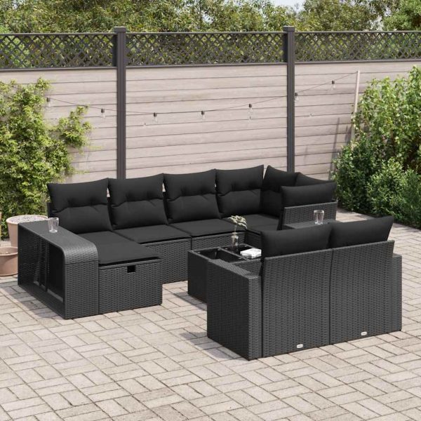 11-Delige Loungeset Met Kussens Poly Rattan - Afbeelding 22