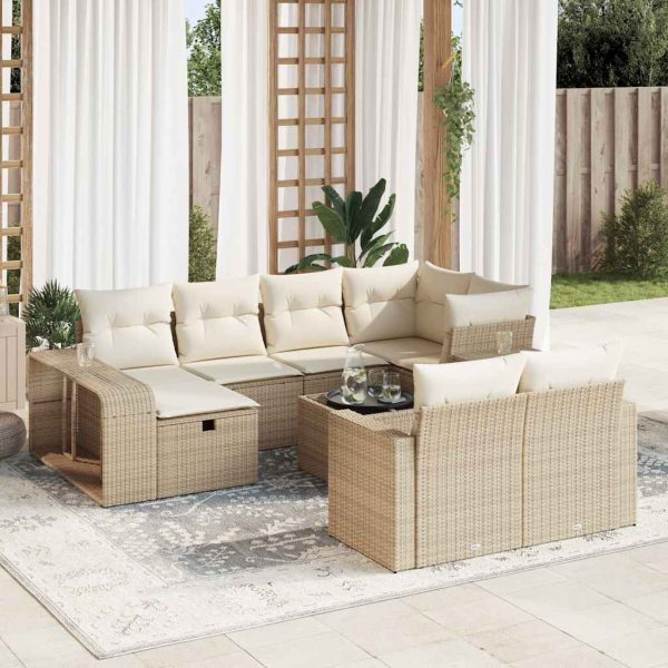 11-Delige Loungeset Met Kussens Poly Rattan - Afbeelding 25