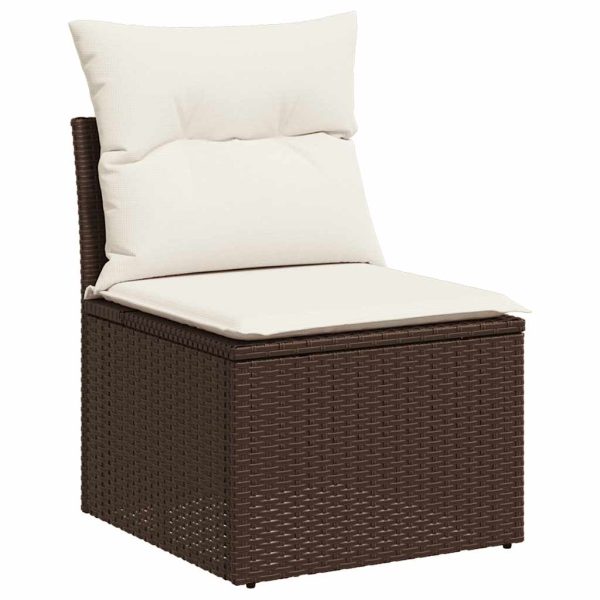 11-Delige Loungeset Met Kussens Poly Rattan - Afbeelding 4