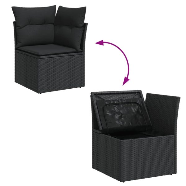 6-Delige Loungeset Met Kussens Poly Rattan - Afbeelding 6