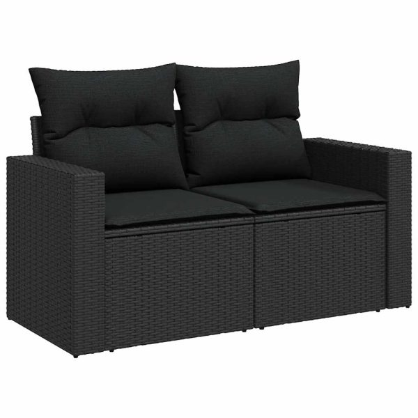 5-Delige Loungeset Met Kussens Poly Rattan - Afbeelding 5