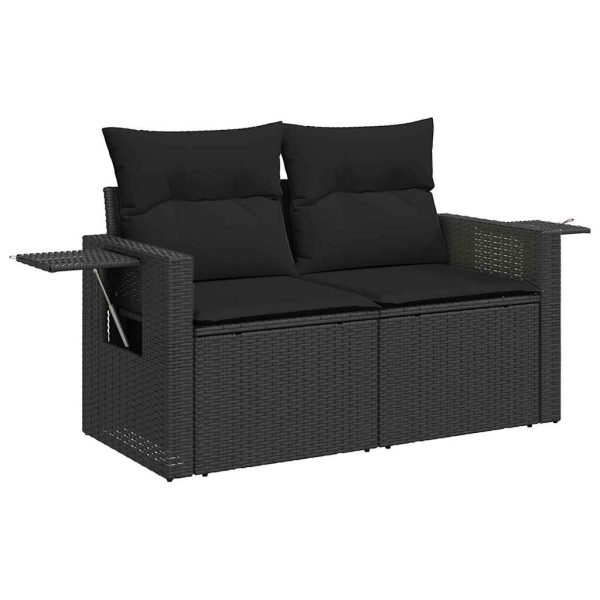 5-Delige Loungeset Met Kussens Poly Rattan - Afbeelding 4