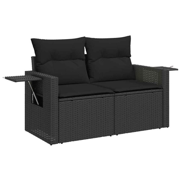 7-Delige Loungeset Met Kussens Poly Rattan - Afbeelding 4