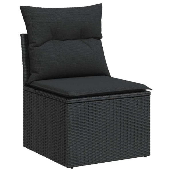 5-Delige Loungeset Met Kussens Poly Rattan - Afbeelding 4