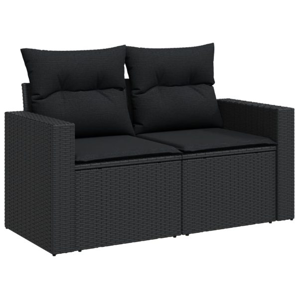 6-Delige Loungeset Met Kussens Poly Rattan - Afbeelding 6