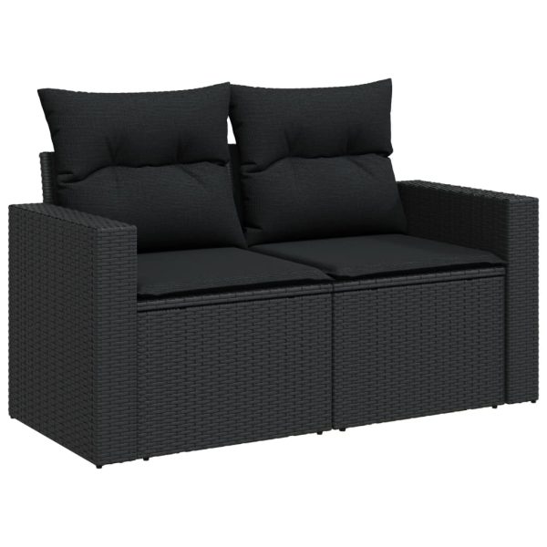 9-Delige Loungeset Met Kussens Poly Rattan - Afbeelding 6