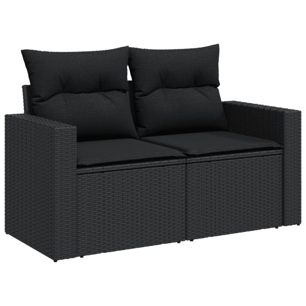 10-Delige Loungeset Met Kussens Poly Rattan - Afbeelding 6