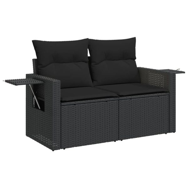 6-Delige Loungeset Met Kussens Poly Rattan - Afbeelding 3