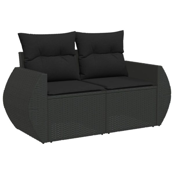 6-Delige Loungeset Met Kussens Poly Rattan - Afbeelding 3