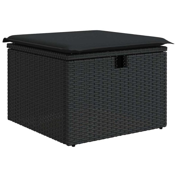 8-Delige Loungeset Met Kussens Poly Rattan - Afbeelding 5